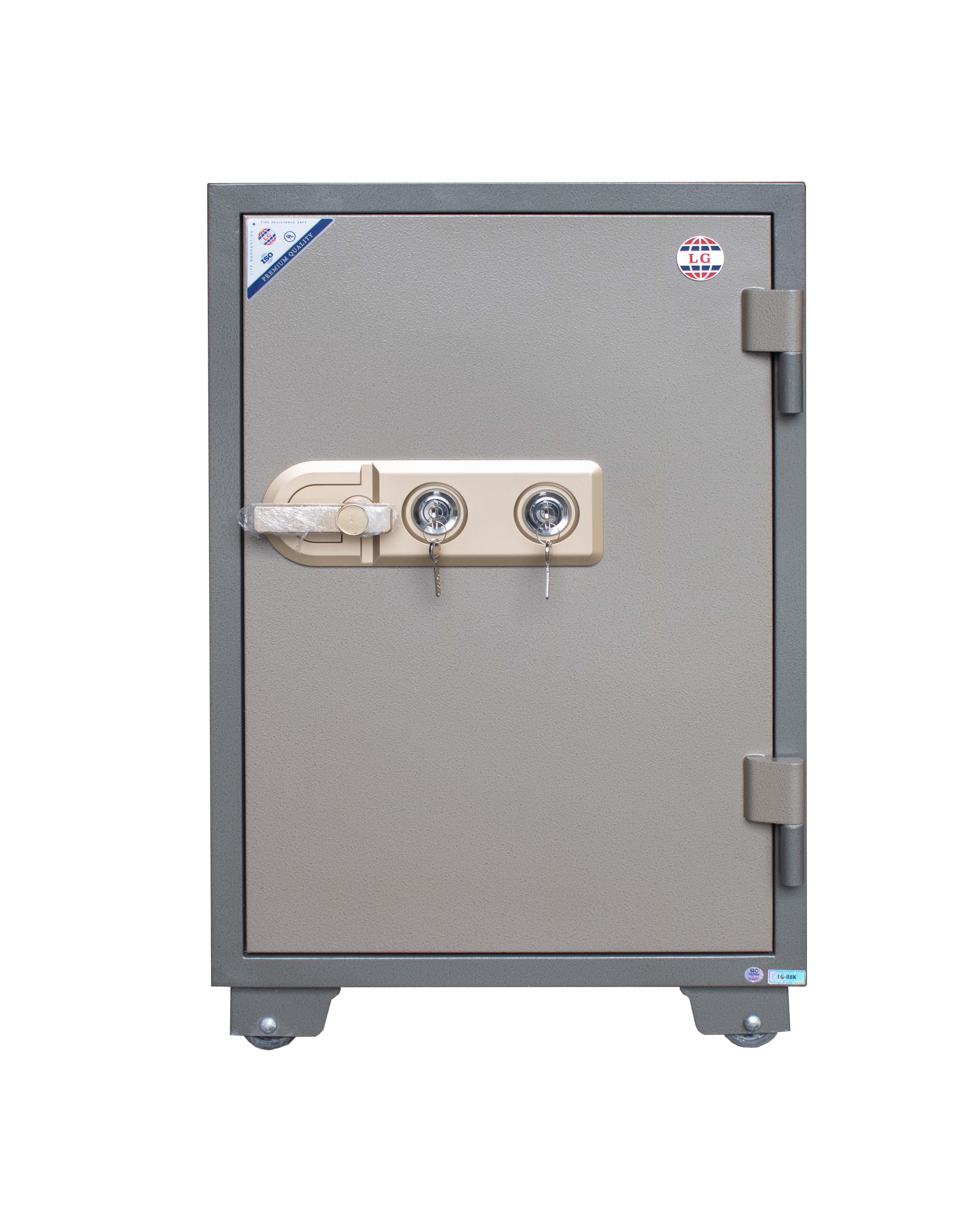 Lotfy Group LG Armored Steel Professional Safe Weighing 162 Kg, 88 × 57 × 49.5 cm - Beige