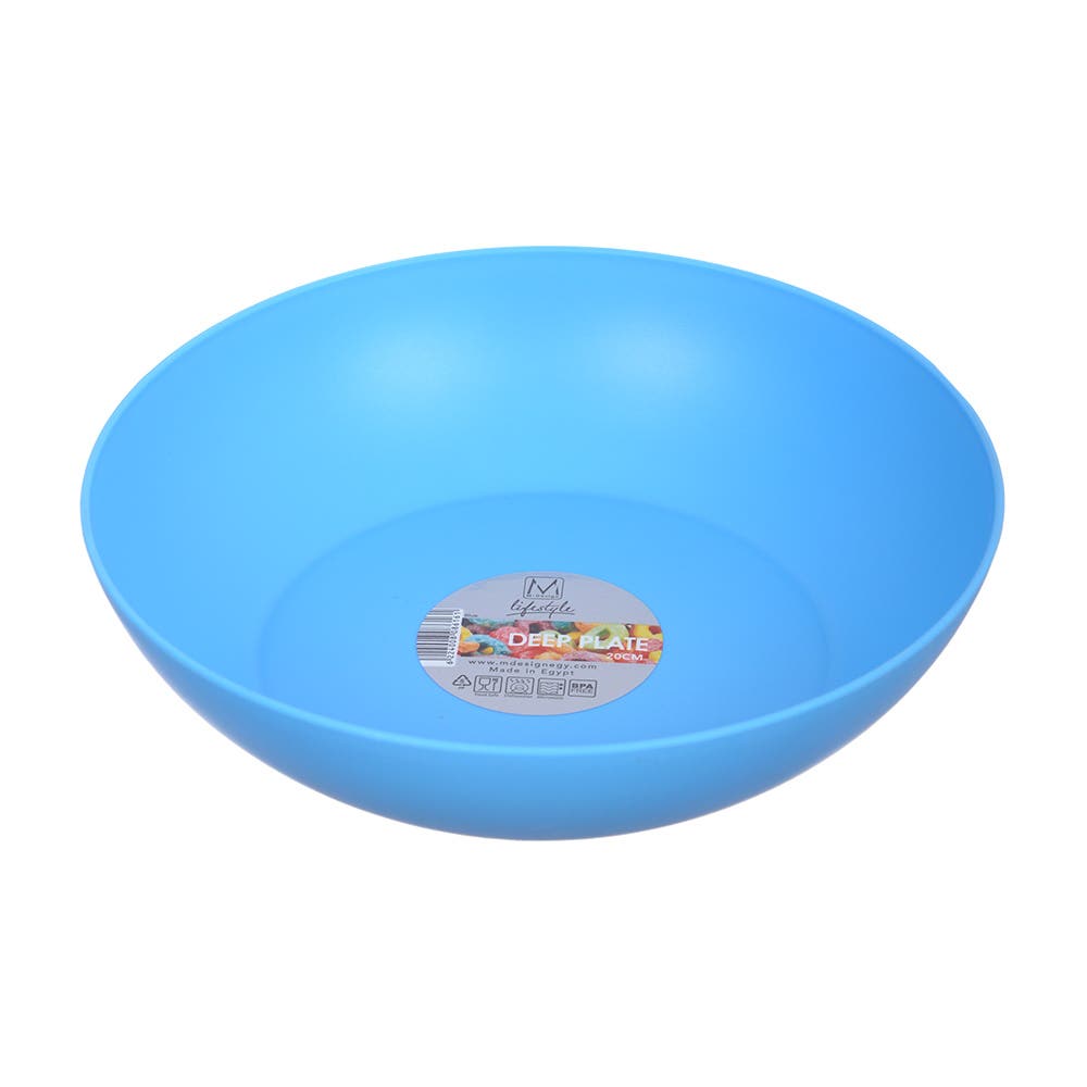 Mesk Deep Plate, 20 cm - Blue