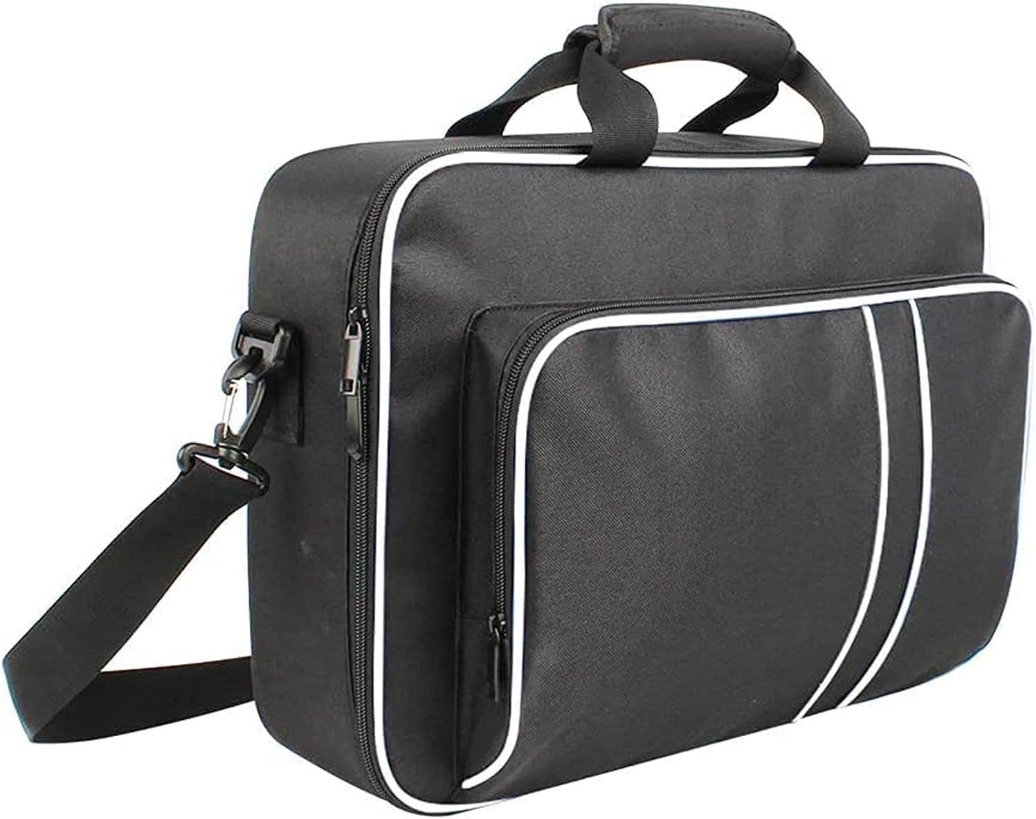 Sikemay Protective Travel Shoulder Bag for PlayStation 5 - Black