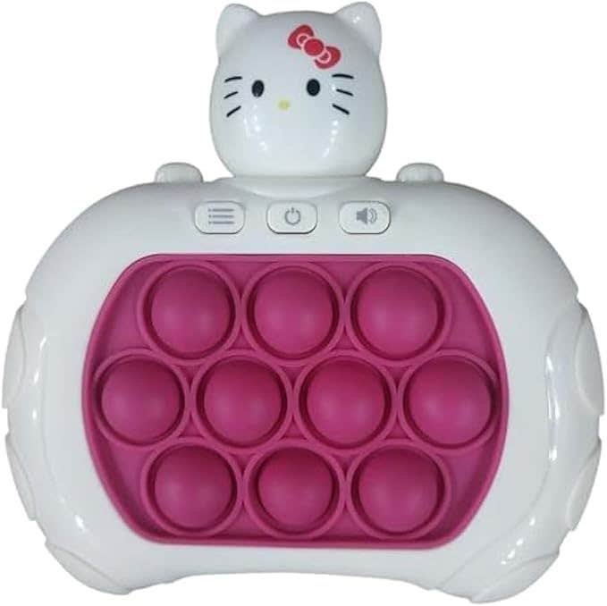 Plastic Push Pop It Game - White Pink