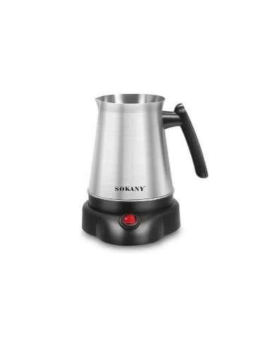 Sokany SK-09044 Coffee Kettle, Stainless Steel, 800ml, 600W - Silver