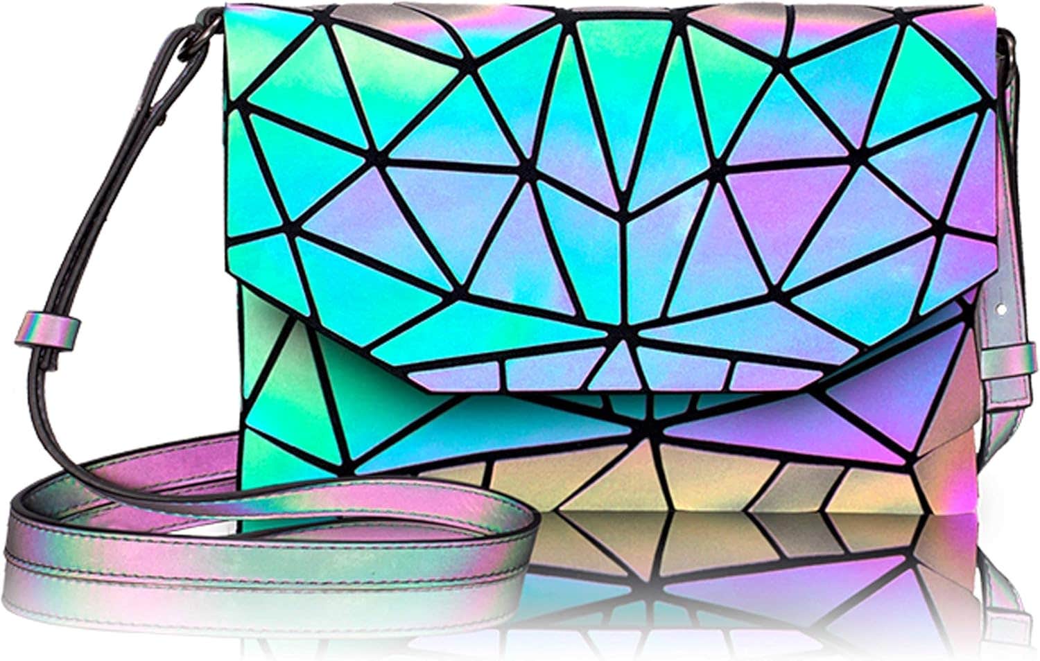 Messgail Holographic Crossbody Bag - Multicolor