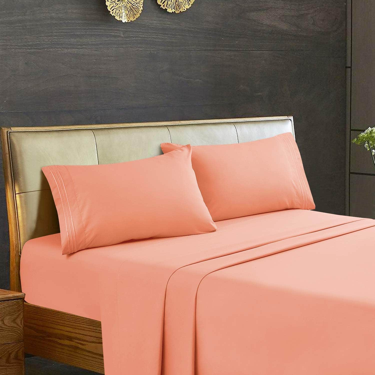 lineSleep Microfiber Bed Sheet Set, 3 Pieces, 180 x 200 cm - Simone