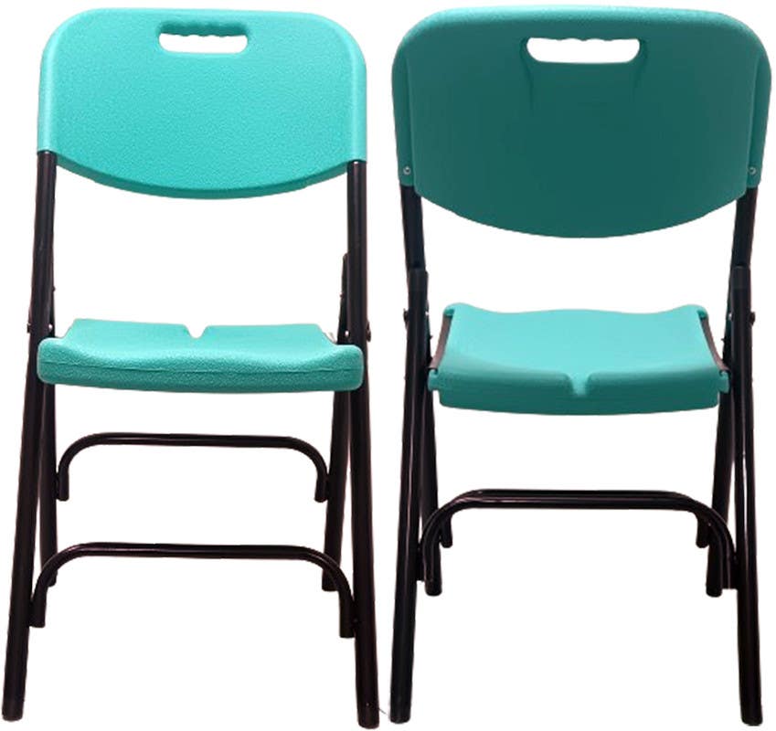 Outdoor Portable Folding Chair Set, 2 Pieces, 87×50×40 cm - Turquoise