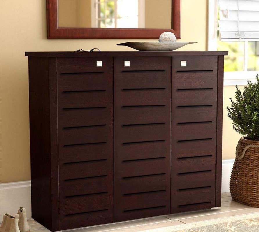 Hall Shoe Racks MDF Wood, 120×100×40 - Brown