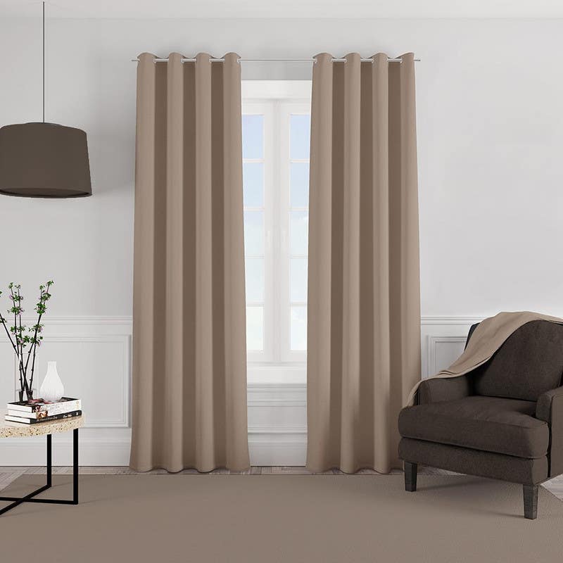 Sabia curtain, 2 pieces, 290x270 cm - Beige