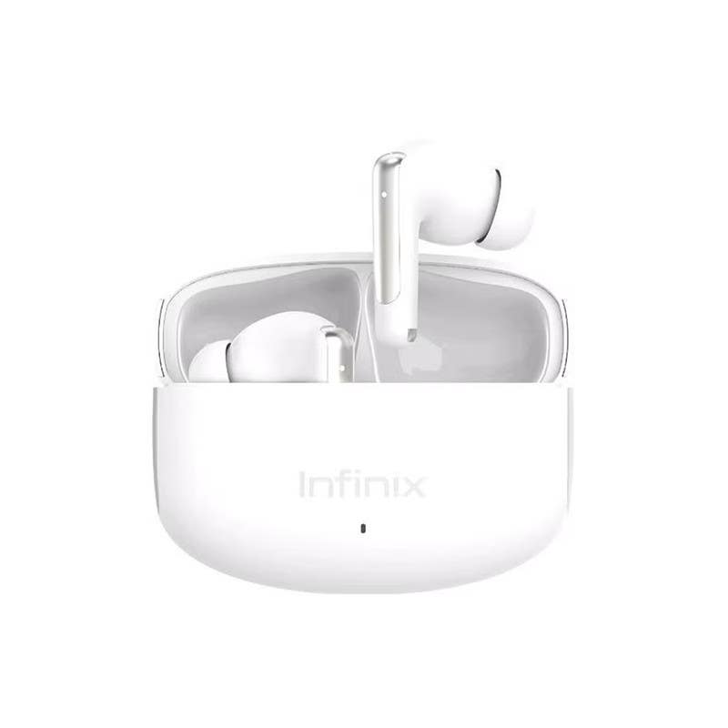 Infinix XE28 Wireless In-Ear Earbuds, Noise Cancellation, Rich Bass - White