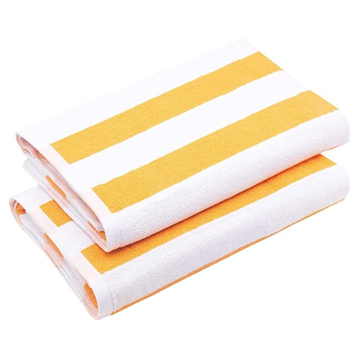 Signoola Cotton Beach Towel, 70×180 cm - Yellow