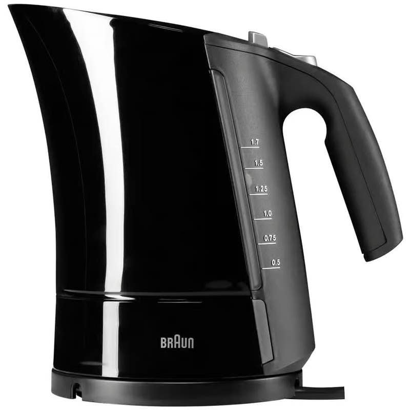 Braun WK 500 BKMultiquick 5 Electric Kettle, 1.7 Liter Capacity, 3000 Watt - Black