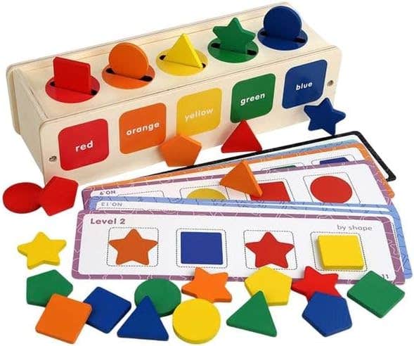 Educational Design Plastic Learning Box Color Sorting - Multicolor