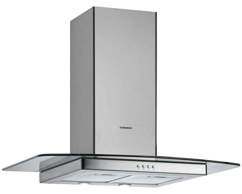 Tornado HOS-M90ESU-S Kitchen Cooker Hood, 90 cm, 3 Speeds - Silver