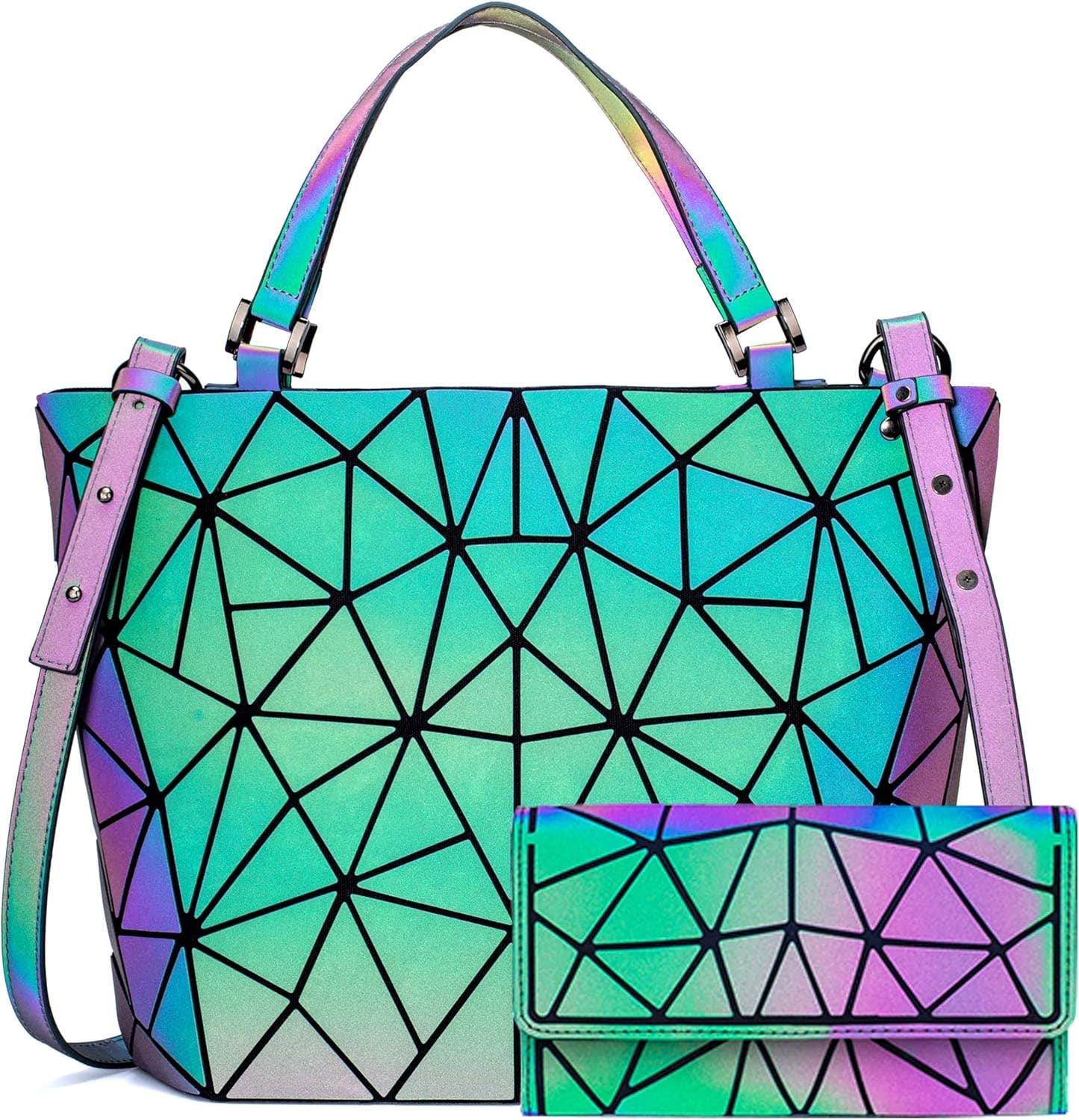 Messgail Holographic Crossbody Bag - Multicolor