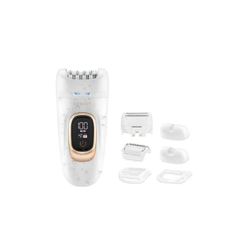 Sokani 6-in-1 Multi-Purpose Shaver for Women, SK-17011, 4 Watt, 2 Speeds - White