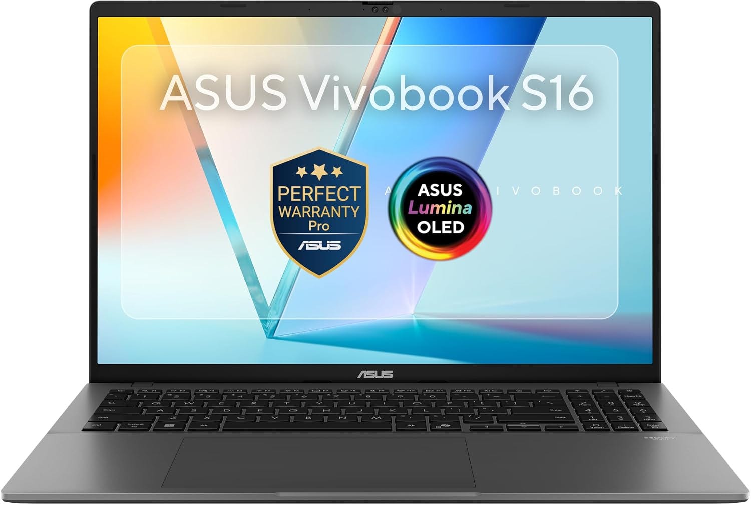 ASUS Vivobook S16 M3607GA-SH157W AMD Ryzen AI 7 445 512GB SSD 16GB Ram AMD Radeon Graphics 16'' Inch WUXGA Win.11 - Matte Gray