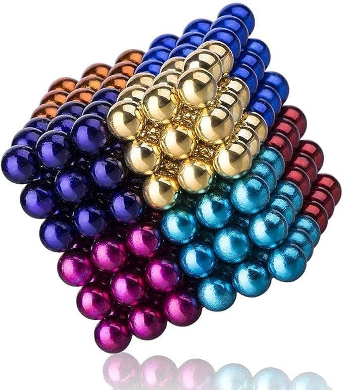 Magnetic Balls, 216 Pieces - Multicolor