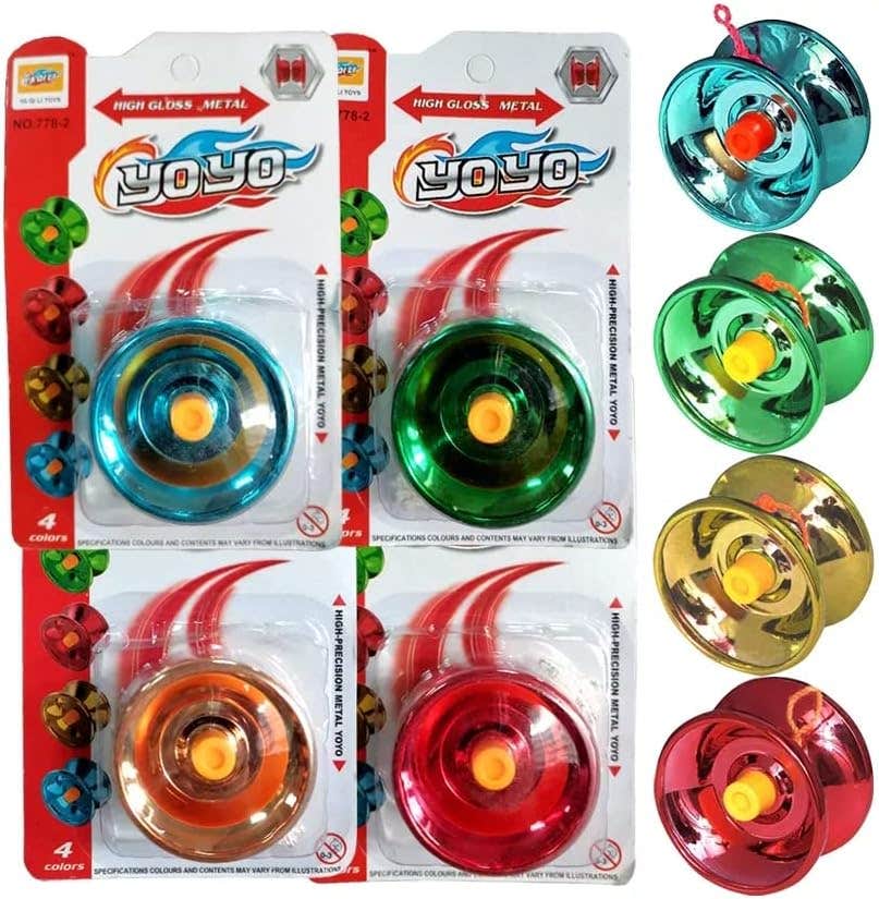 Metal Speed Spinner Toy, 4 Pieces - Multicolor