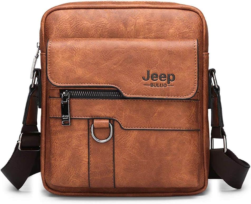 Leathario Leather Shoulder Bag - Brown