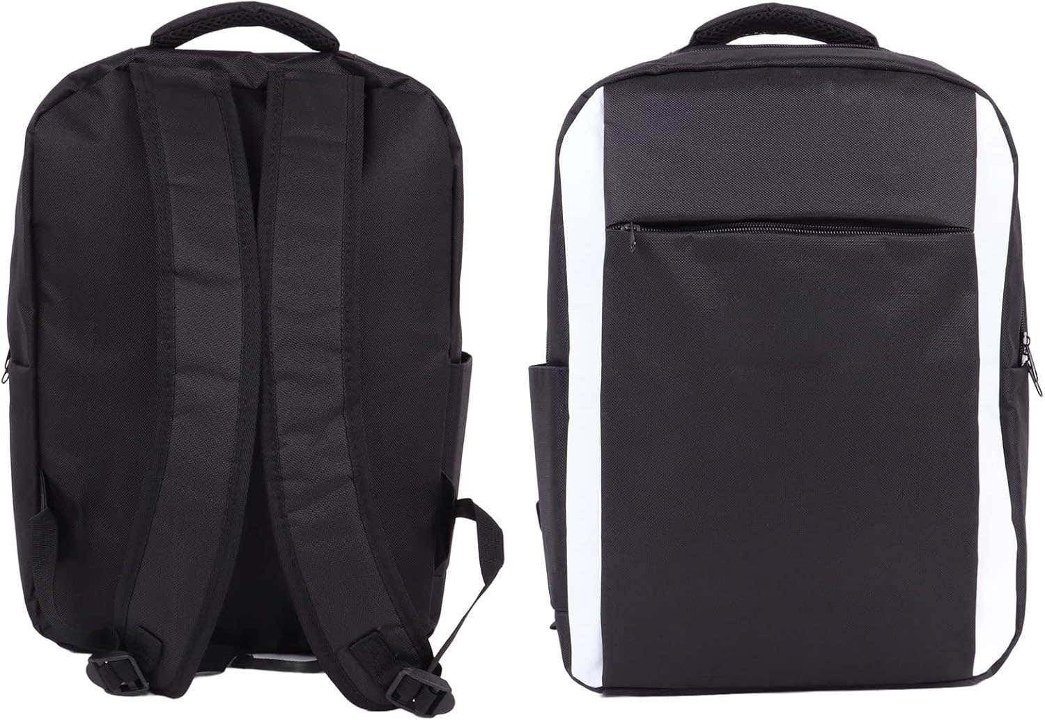 Vbestlife Protective Travel Backpack for PlayStation 5 - Black White