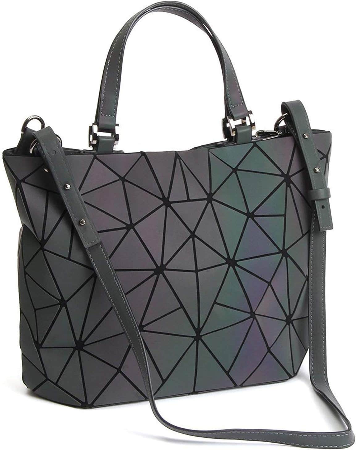 Fzchenrry Holographic Shoulder Bag - Black