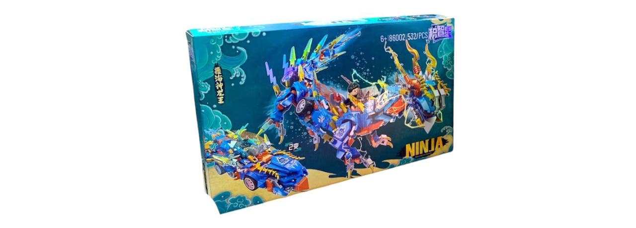 Alsafwa W71-498 Ninja Plastic Lego Building Set - Multicolor