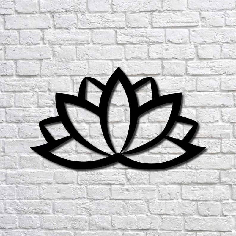 Decorative Wall Hanging, MDF Wood, 60×36 - Black
