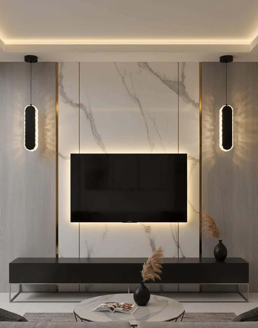 Joky Stainless Steel Wall Sconce With Metal And Crystal, 30 × 9 cm - Black