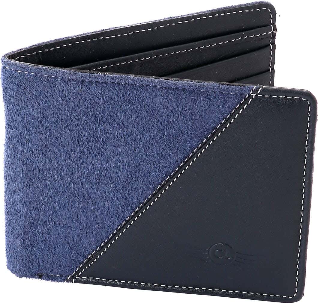Crossland Genuine Leather Wallet, 11 x 9 cm - Dark Blue
