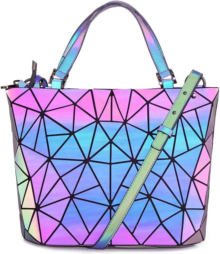 Obvie Holographic Purse, Medium - Purple