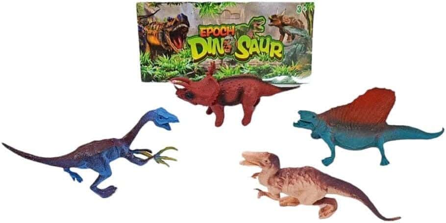 Alsafwa W42-57 Dinosaurs, 4 Pieces - Multicolor