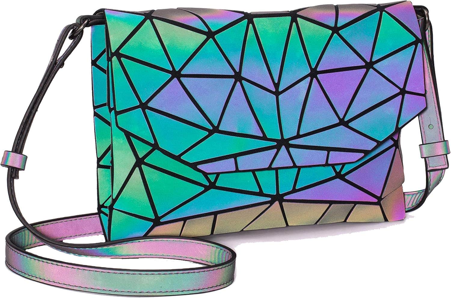 Gixugo Holographic Crossbody Bag - Multicolor