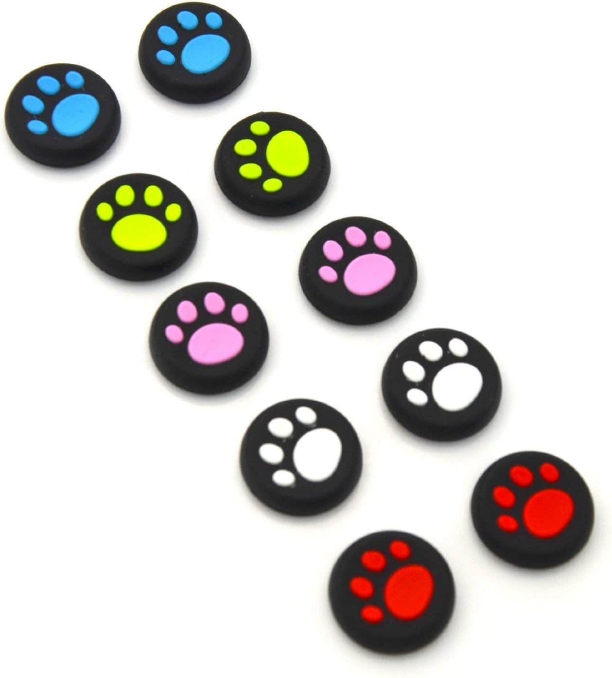 Gg Zone Silicone Thumb Grip Covers For Playstation, Xbox One, 10 Pieces
