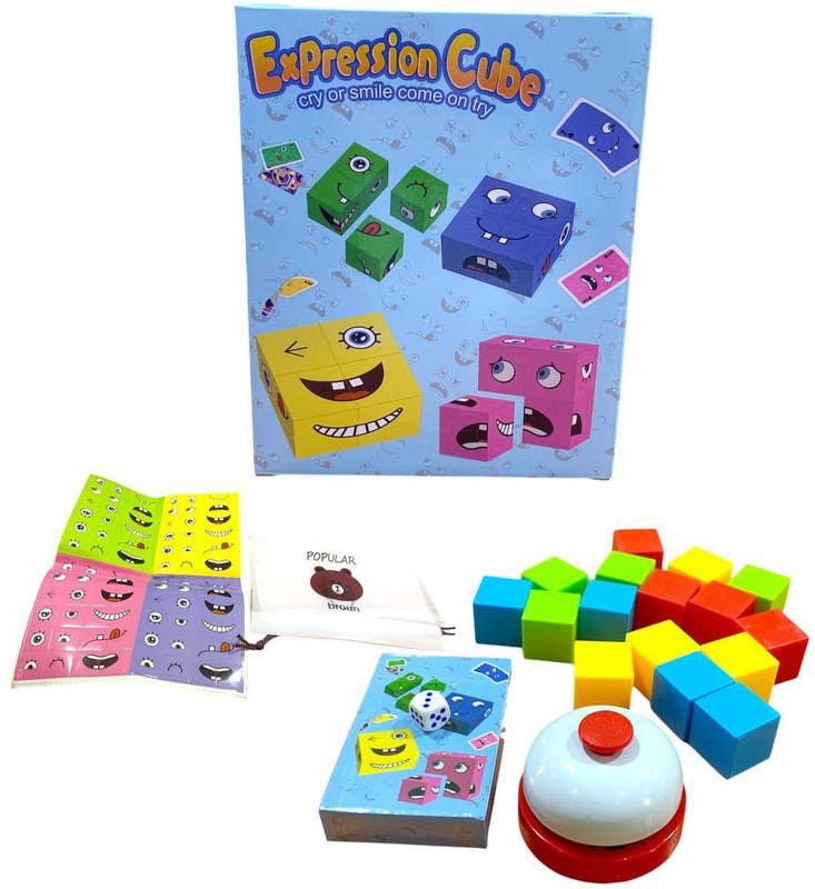 Alsafwa W9-10 Feelings Plastic Emotion Cubes - Multicolor
