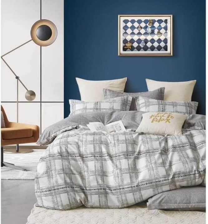 Comfortable imported Indian cotton Quilt, size 240x250 cm, 3 pieces - Multicolor