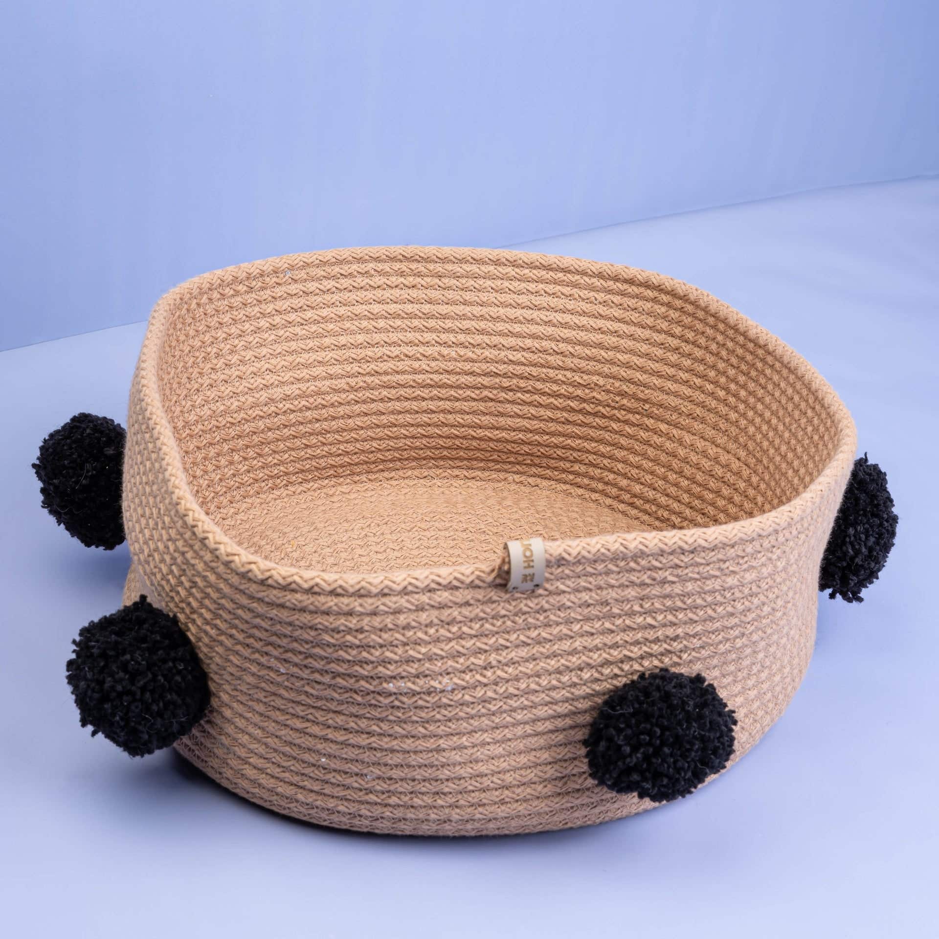 Homepro Fluffnest Macrame Linen Storage Basket, 30X38X13 Cm - Beige