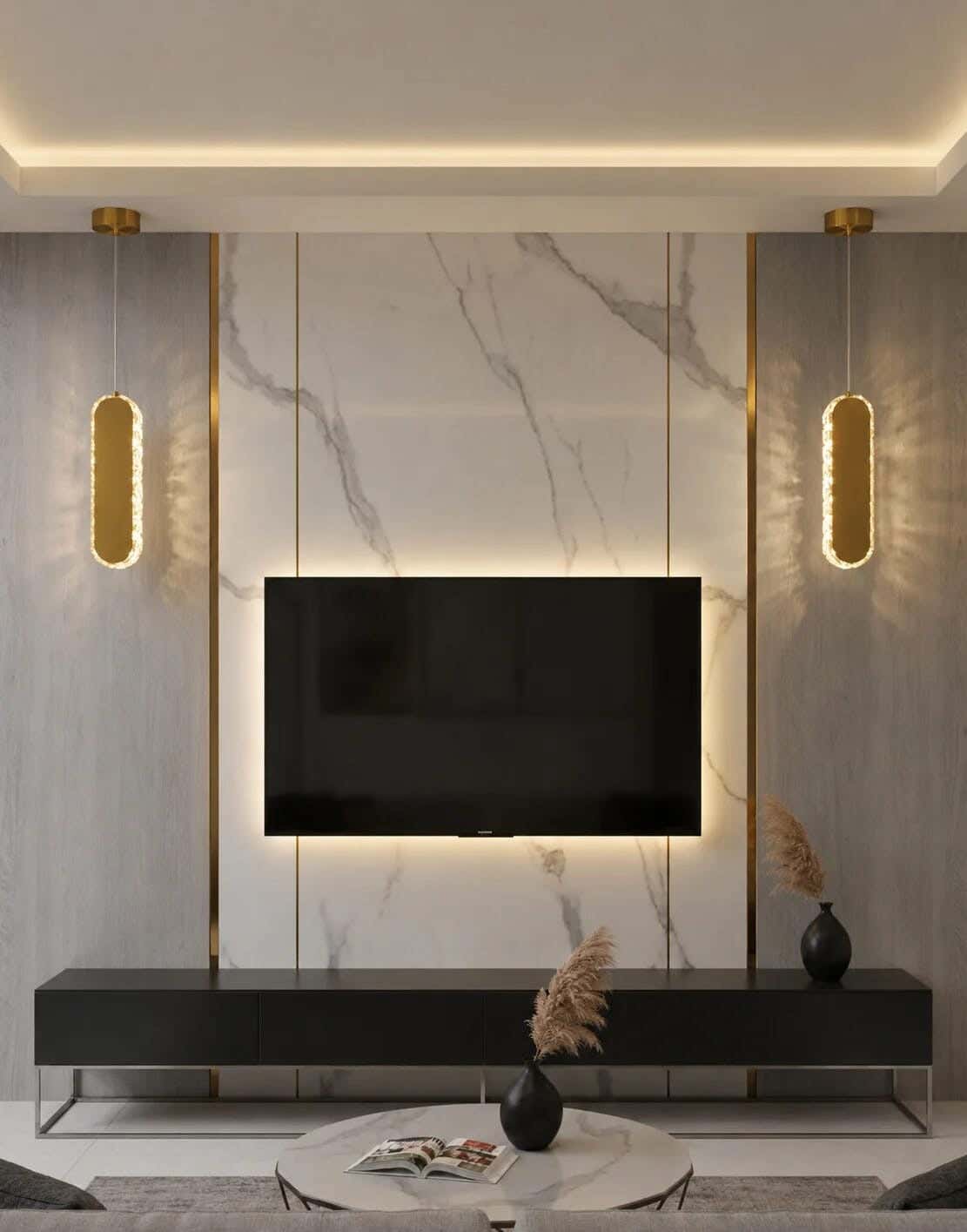 Joky Stainless Steel Wall Sconce With Metal And Crystal, 30 × 9 cm - Gold