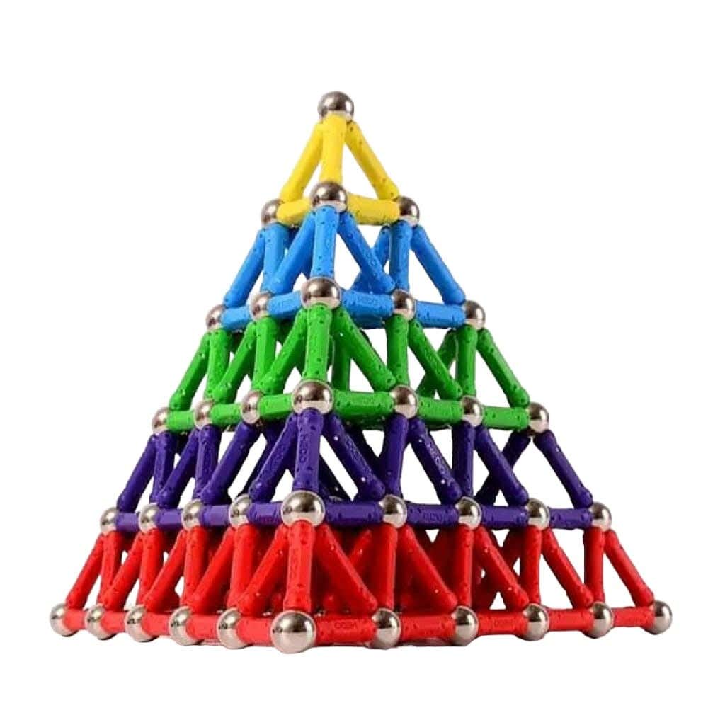 Alsafwa W23-5 Magnetic Combination Toy, 157 Pieces - Multicolor