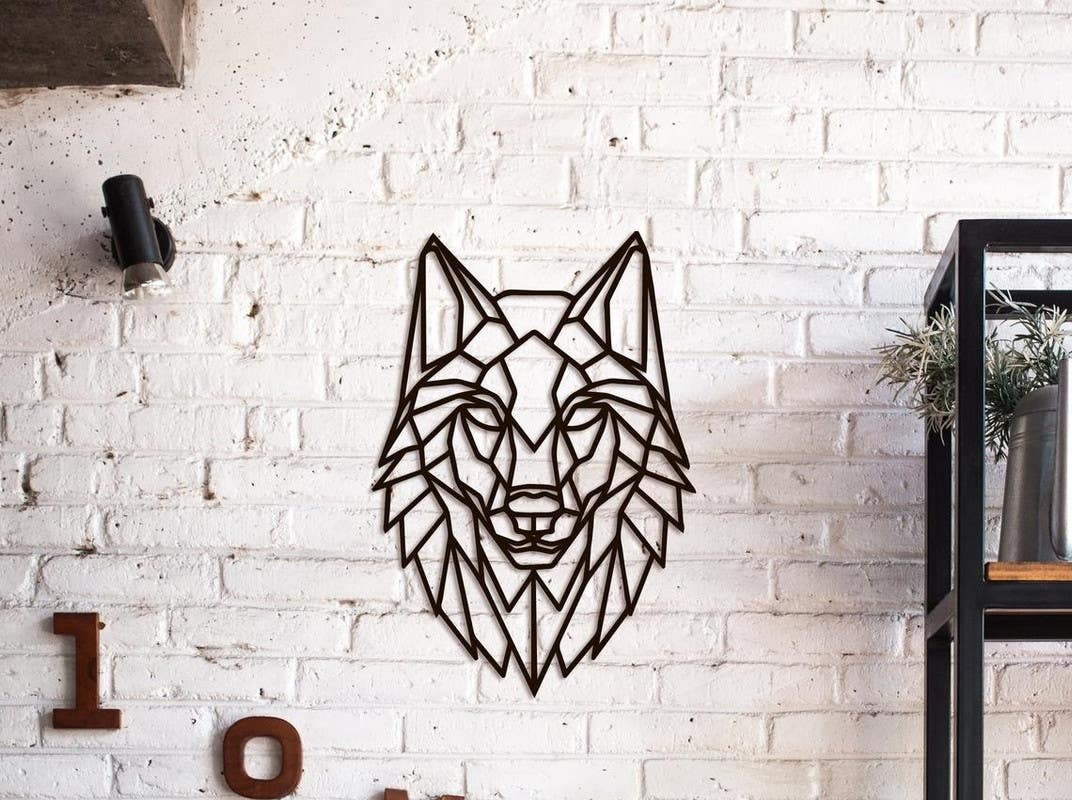 Decorative Wall Hanging, MDF Wood, 66×96 - Black