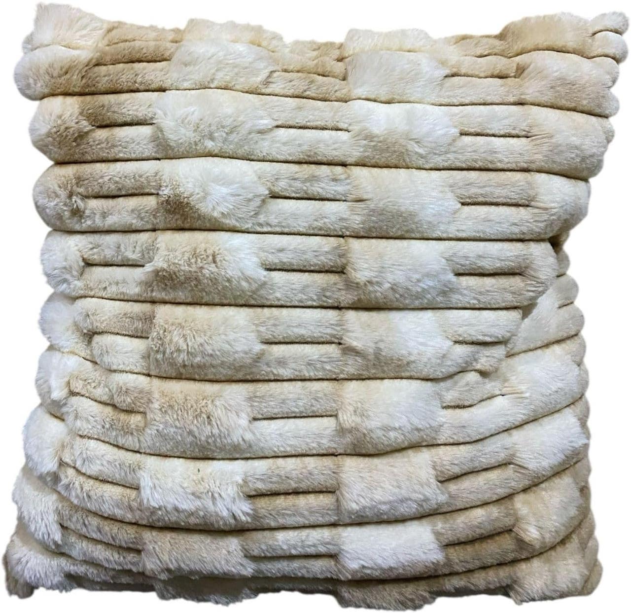 Homesta Decorative Pillow Cover, 40x40 cm - Beige Brown