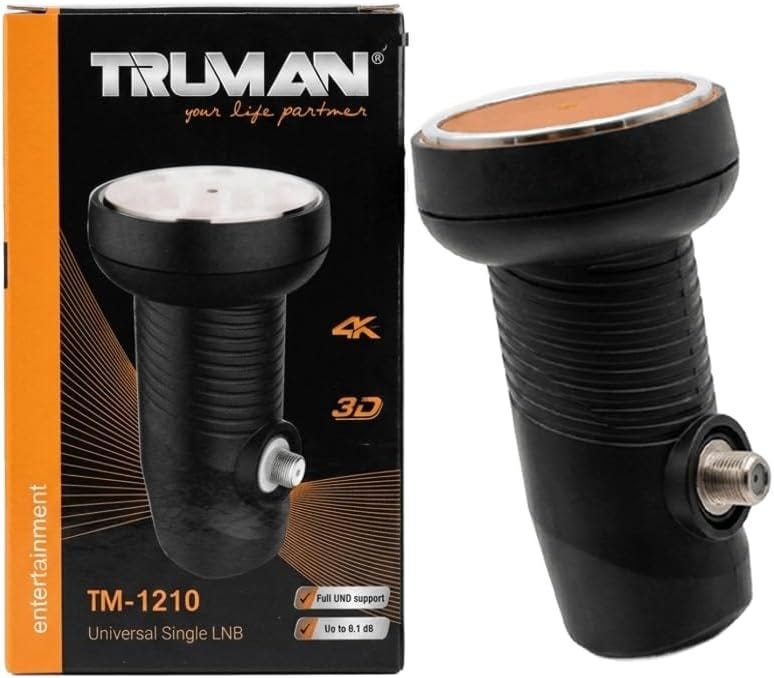 Truman TM 1210 LNB Signal Receiver, 1 Port - Black
