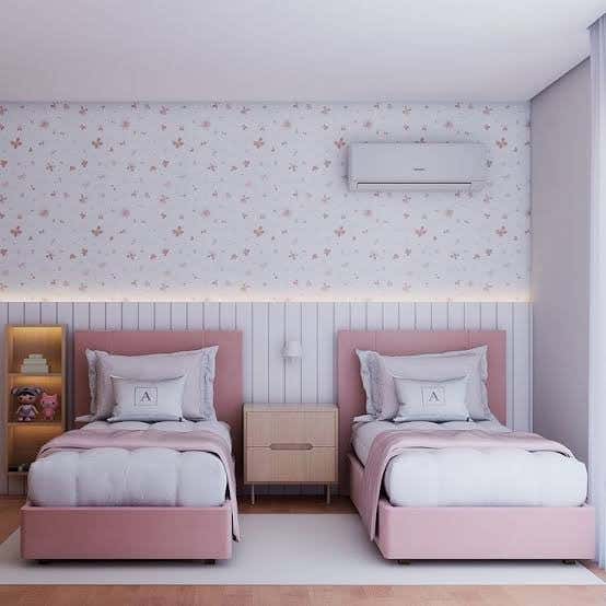 Counter Wood Capoten Bed Set, 122x100x200 cm, 2 pieces - Rose