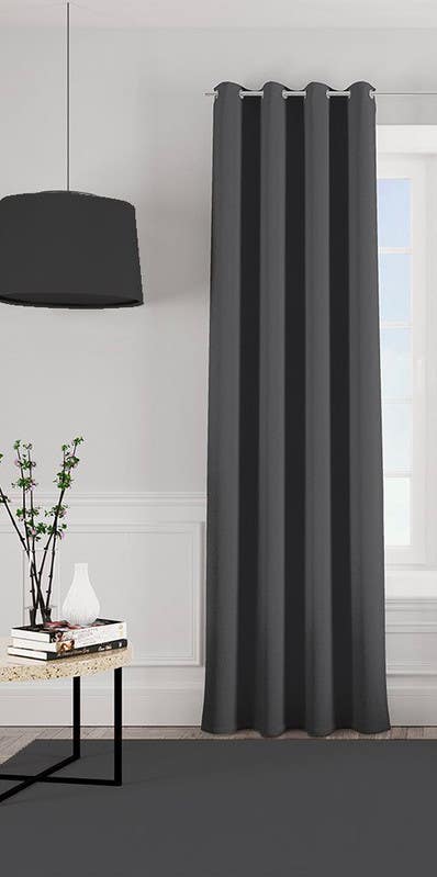 Sabia curtain, piece, 145x270 cm - dark gray