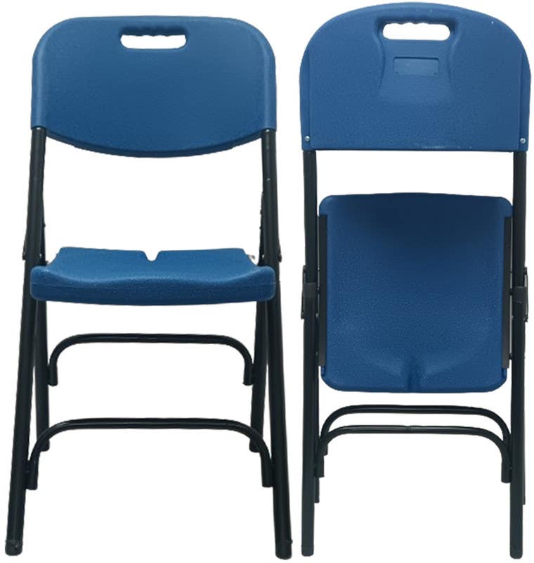 Outdoor Portable Folding Chair Set, 2 Pieces, 87×50×40 cm - Navy