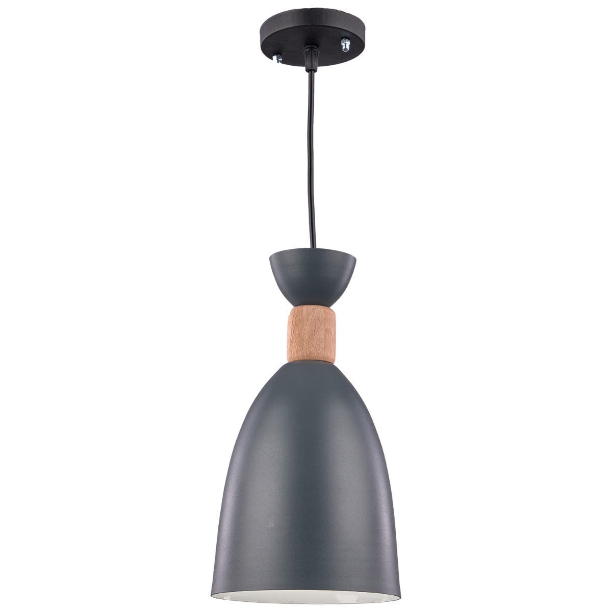 Modern Aluminum Chandelier, 16×30×100 cm - Grey
