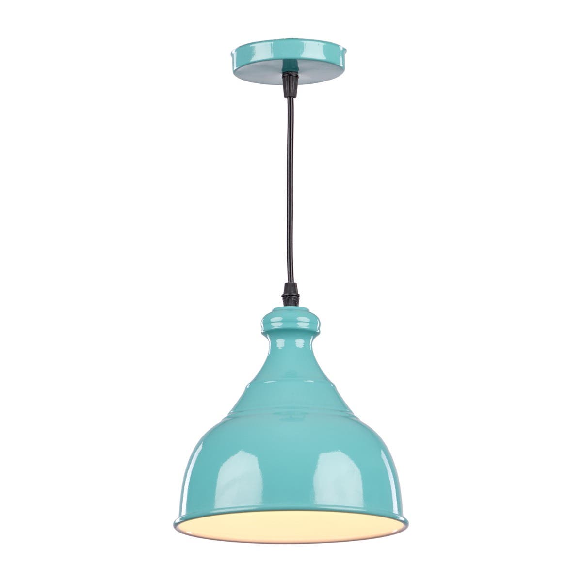 Modern Aluminum Chandelier, 26×20×100 cm - Yellow