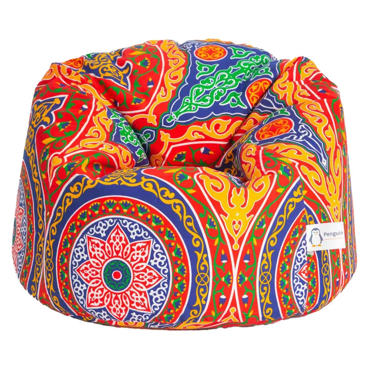 Khayameya Fabric Bean Bag, Ramadan Pattern, 104×70 cm - Multicolor