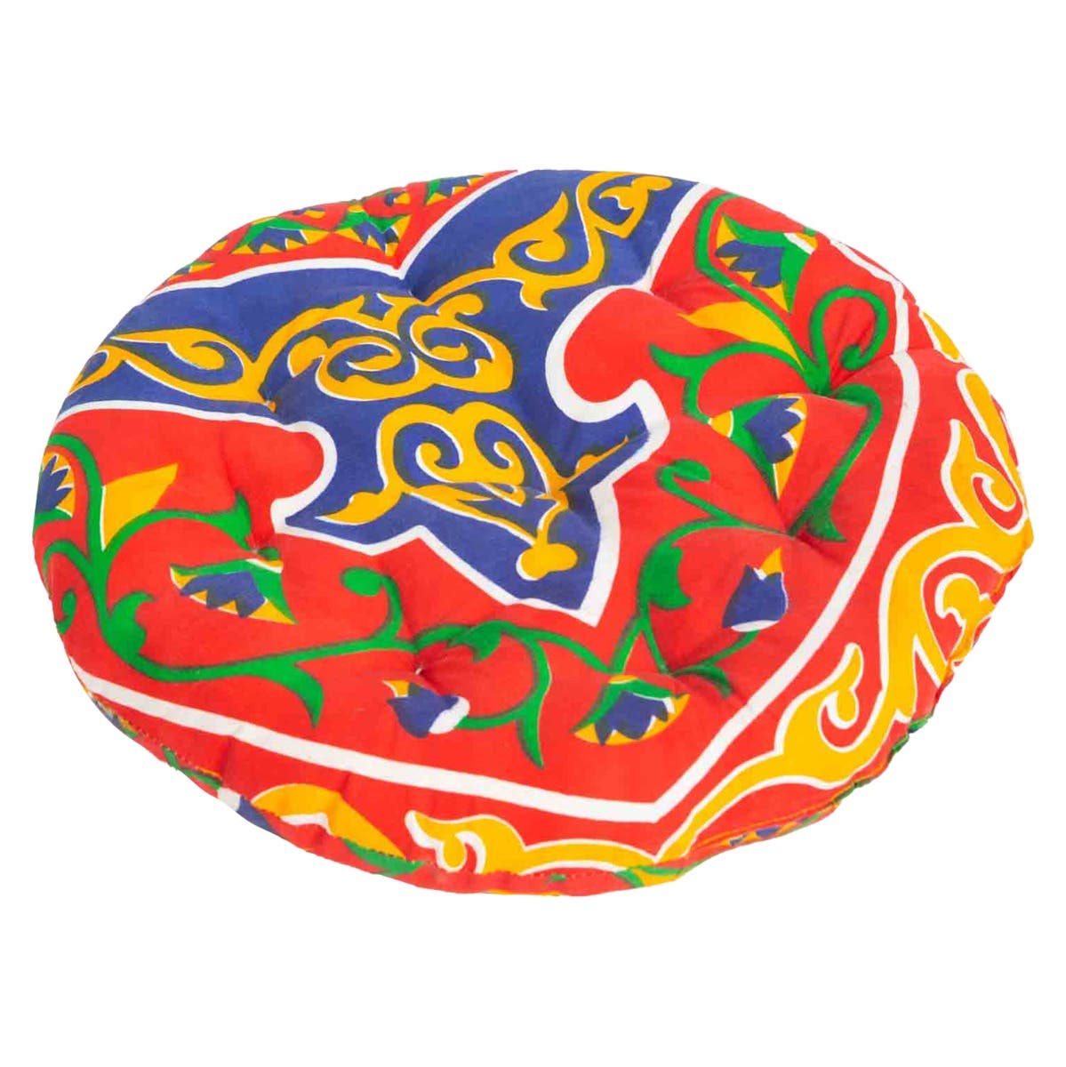Khayameya Fabric Round Pillow, Ramadan Pattern