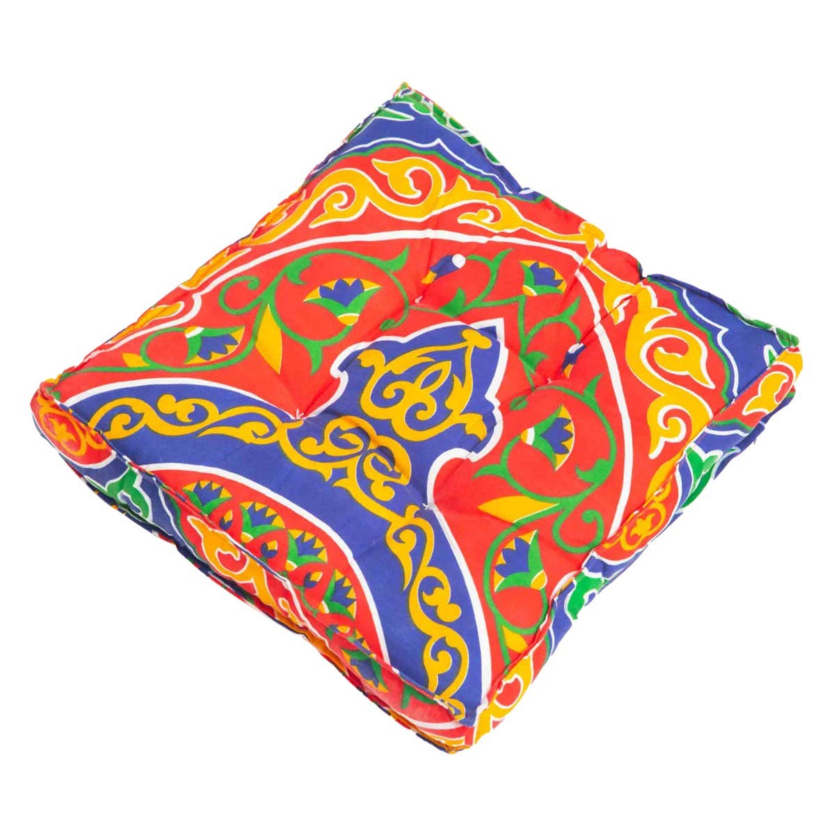 Khayameya Fabric Pillow, Ramadan Pattern, 45×45 cm - Multicolor