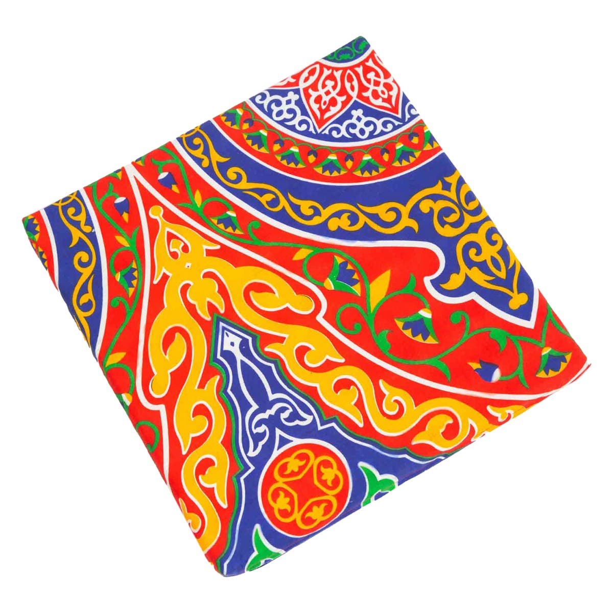Linen Pillow, Ramadan Pattern, 52×50 cm - Multicolor