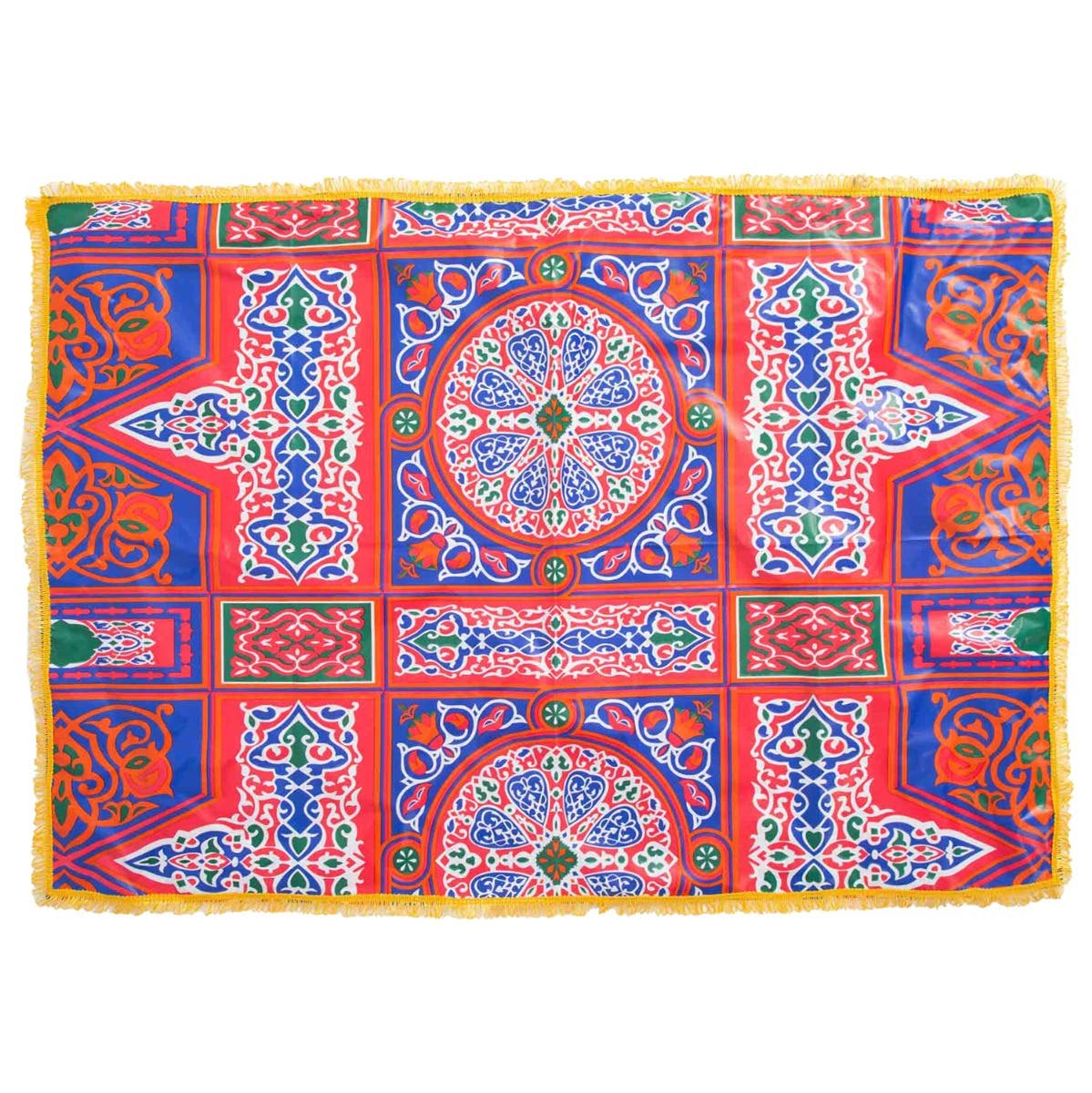 Plastic Tablecloth, Ramadan Pattern, 100×135 cm - Multicolor