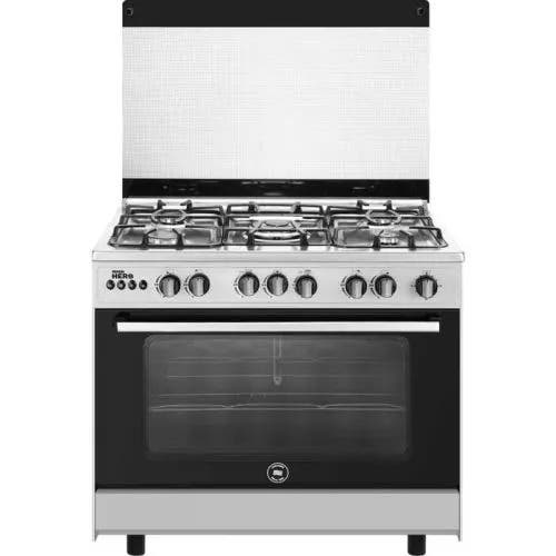 Unionaire C69SS-DC-443-IFS-A-HERO Hero MASTER COOK Gas Cooker, 5 Burners, Full Safety, 90x60 cm - Silver